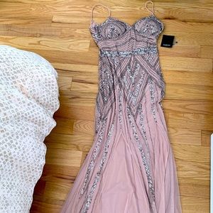 Marina dress rose gold size 8